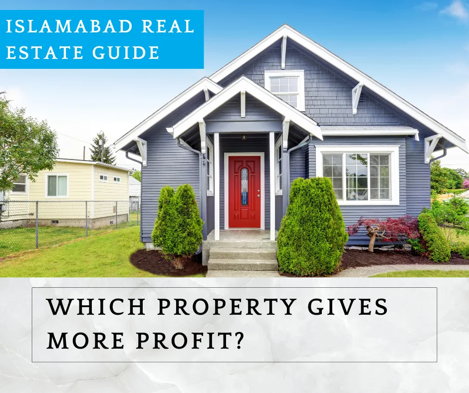 Which property gives more profit – house – greenery Which property gives more profit - house - greenery